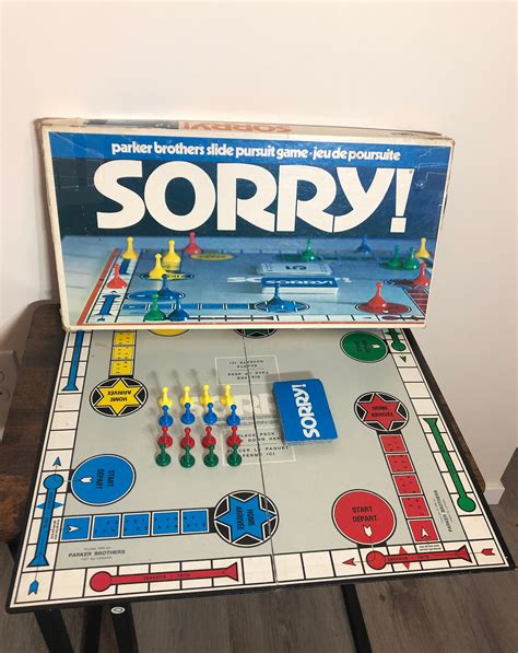 sorry game vintage|original sorry game.